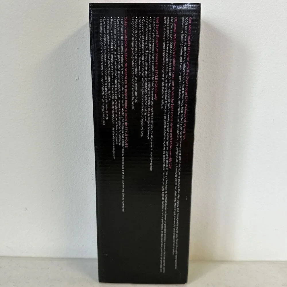 Beauty Amplified‎ Style House 1 in Professional Red Styling Iron Ceramic Ion